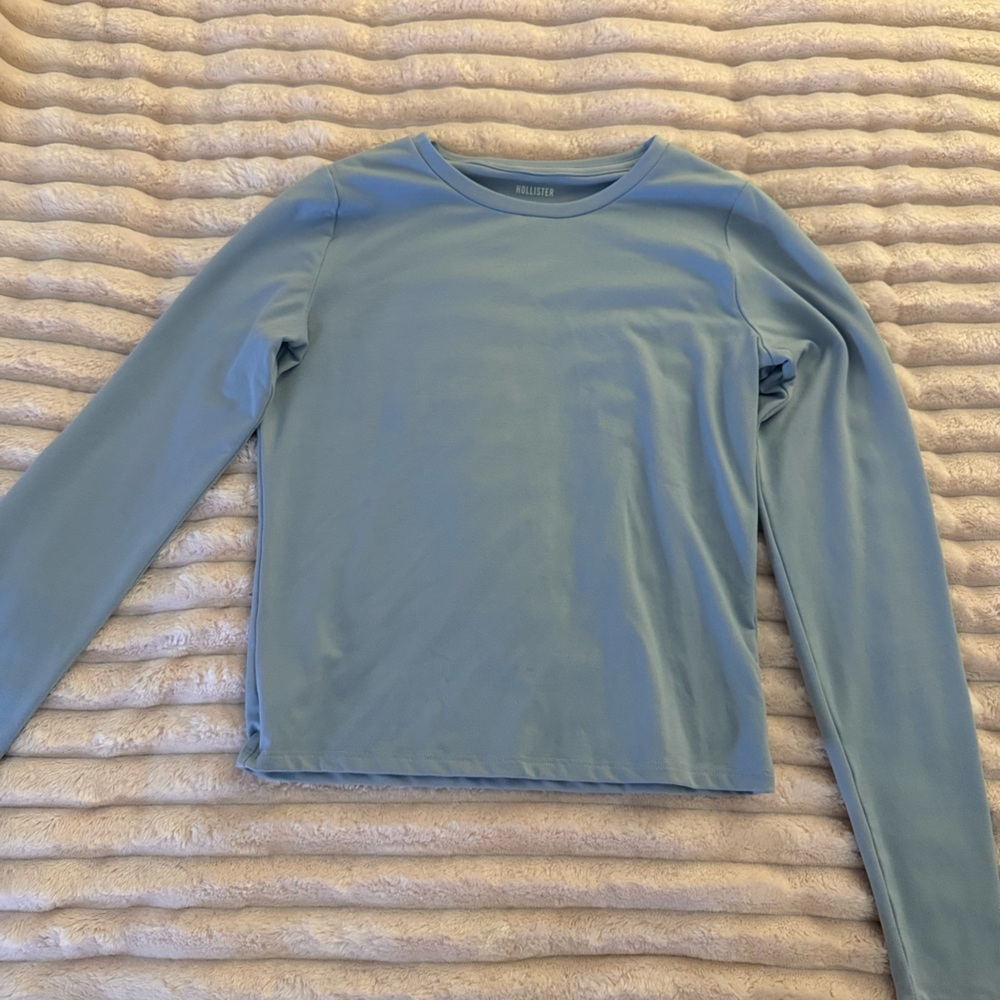 Hollister Light Blue Long Sleeve Tee